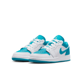 Air Jordan 1 Low White Aquatone (GS) Angle 2