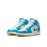 Air Jordan 1 Mid Aquatone Celestial Gold (GS) Angle 2