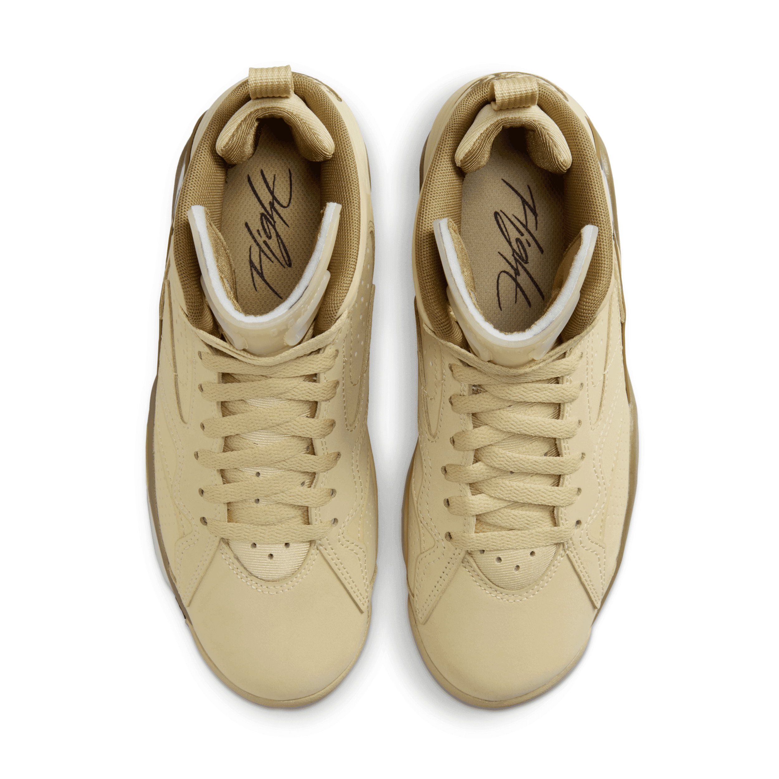 Air Jordan MVP Team Gold Brown Kelp (W) Angle 2