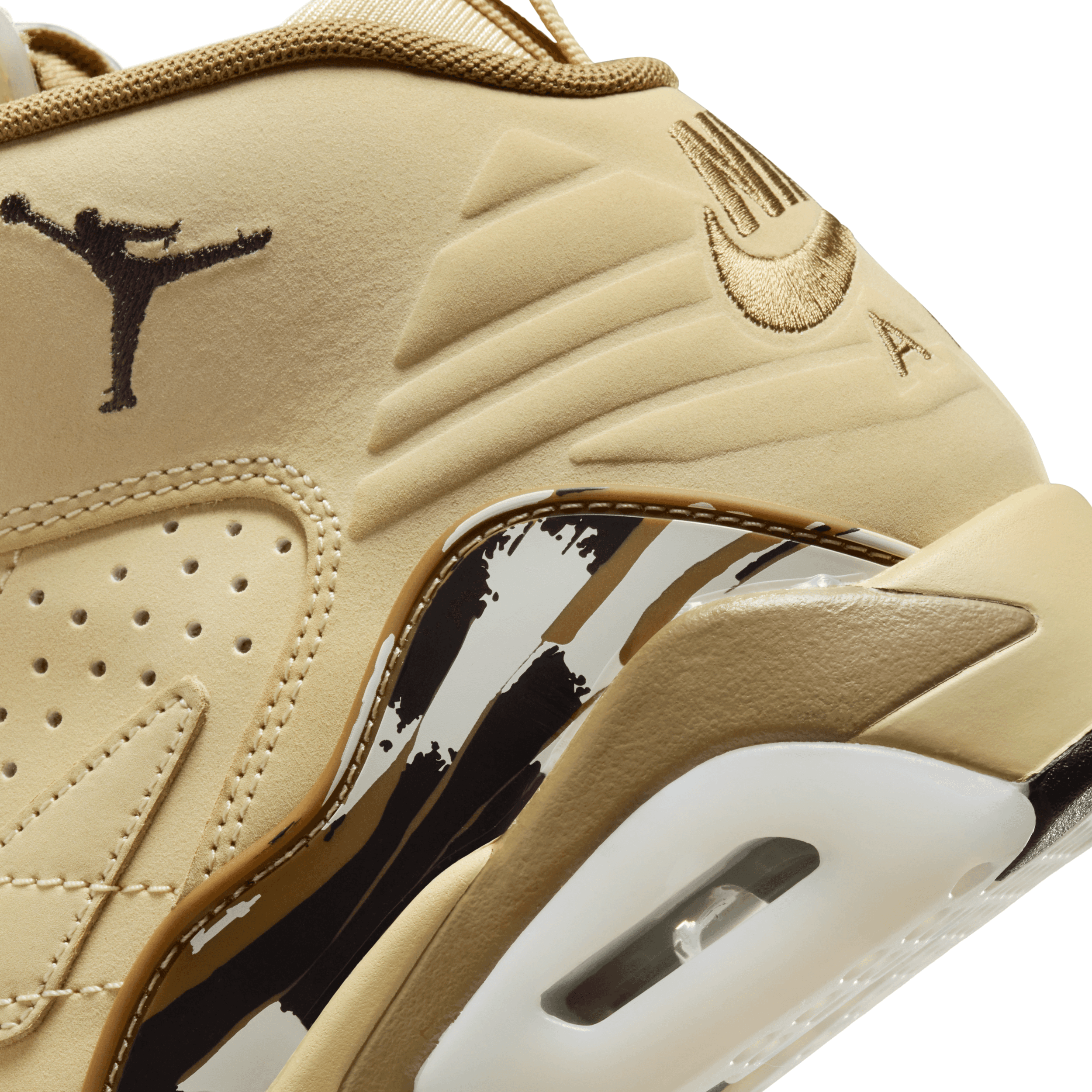 Air Jordan MVP Team Gold Brown Kelp (W) Angle 6