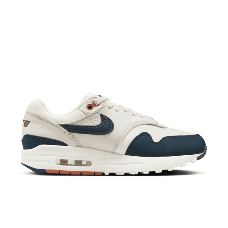 Nike Air Max 1 LX Sail Navy Orange (W) Angle 1