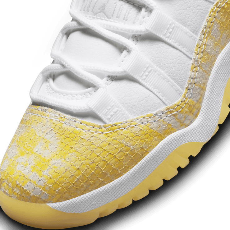 Air Jordan 11 Low Snake Yellow Python (PS) Angle 4
