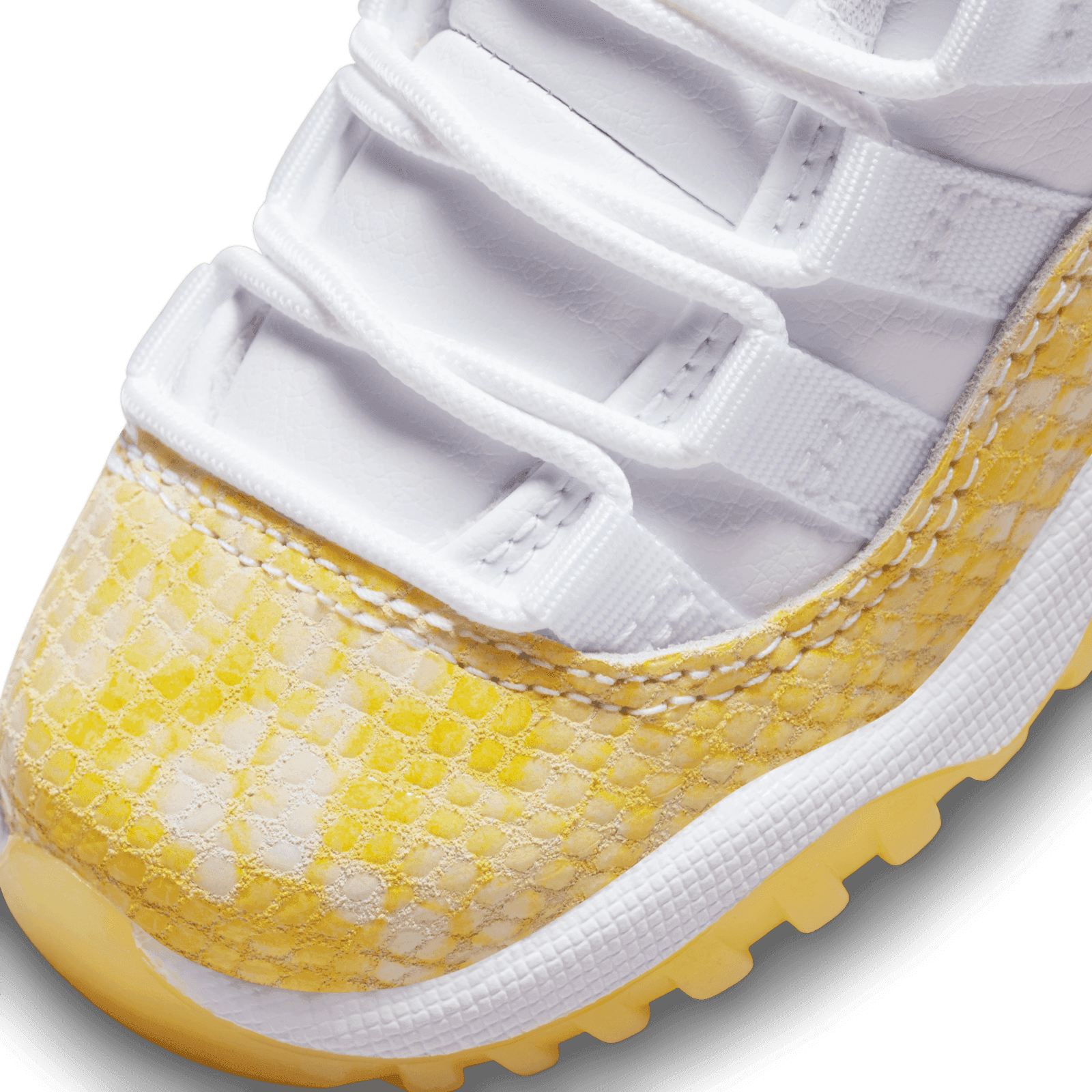 yellow and silver jordan 11