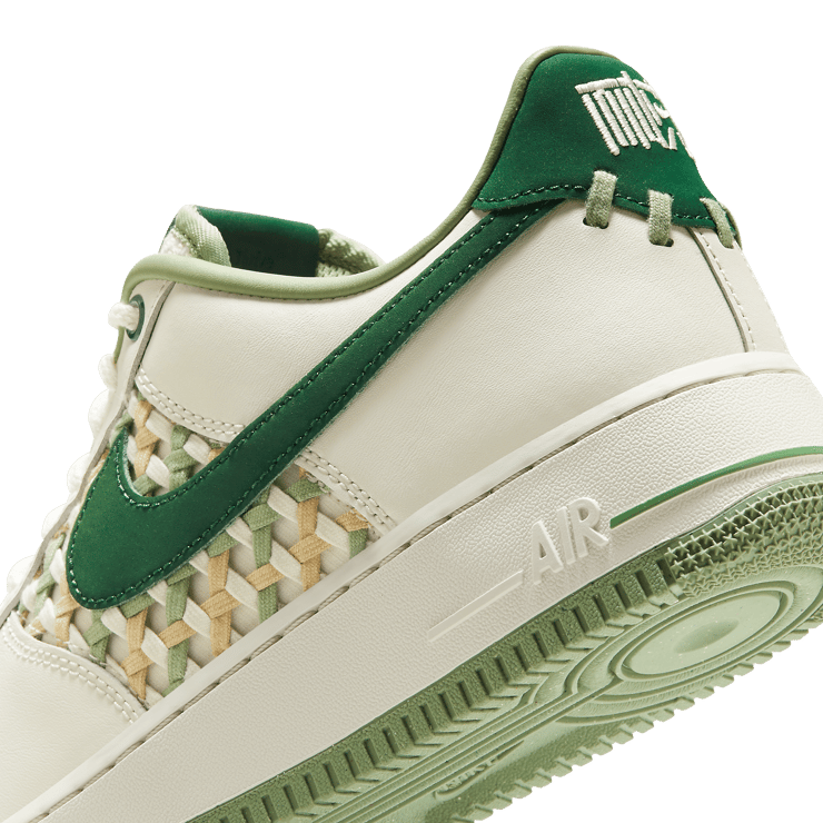 Nike Air Force 1 Low NAI-KE Basket Weave Gorge Green Angle 5