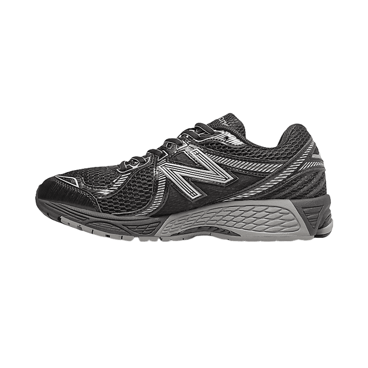 New Balance 860v2 Black Metallic Silver Angle 0