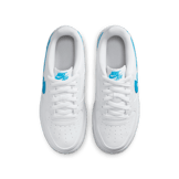Nike Air Force 1 Low Cut-Out White Aqua (GS) Angle 1