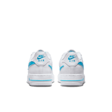 Nike Air Force 1 Low Cut-Out White Aqua (GS) Angle 3
