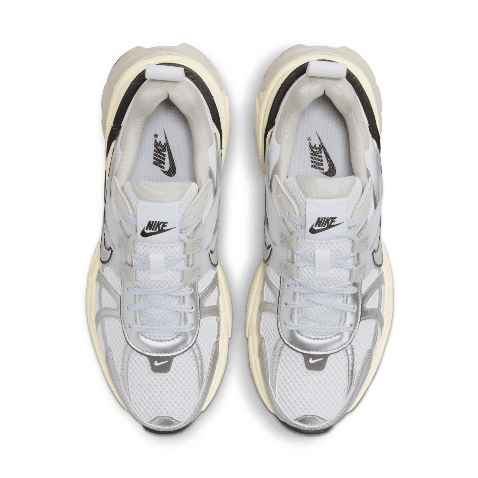 Nike V2K Run Summit White Metallic Silver (W) Angle 1
