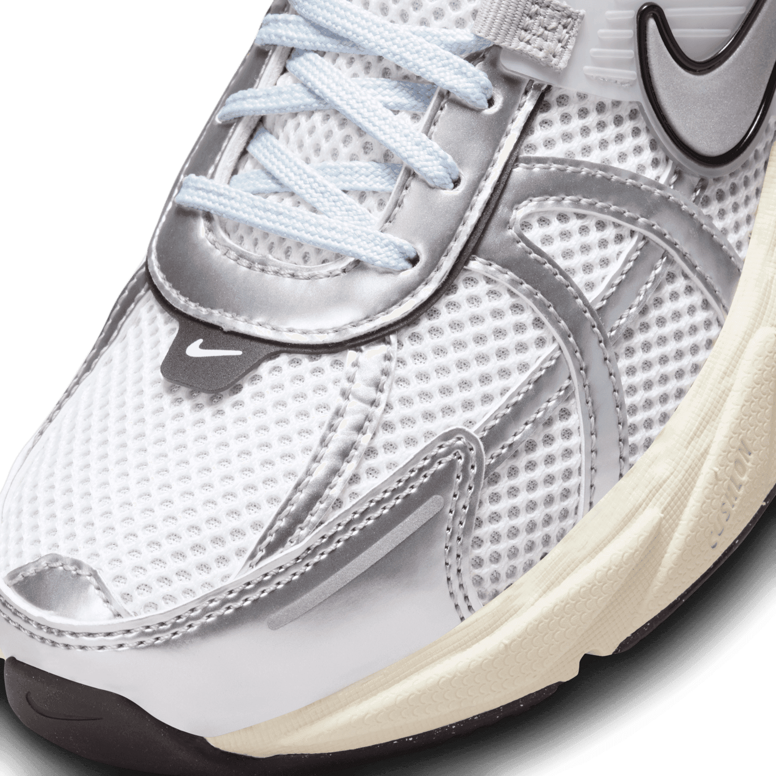 Nike V2K Run Summit White Metallic Silver (W) Angle 4
