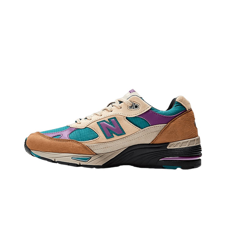 New Balance 991 Made In UK Palace Teal Angle 0