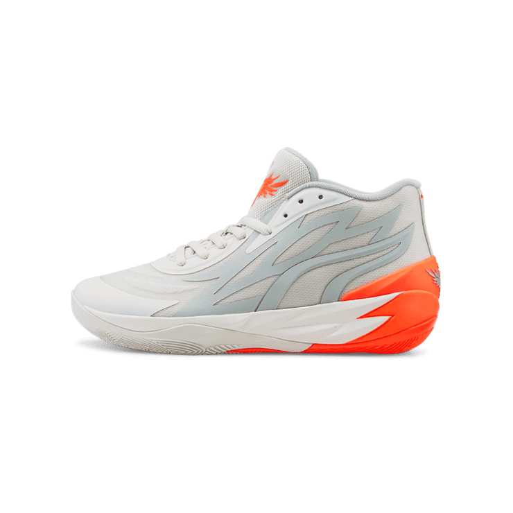Puma LaMelo Ball MB.02 Grey Orange Angle 1