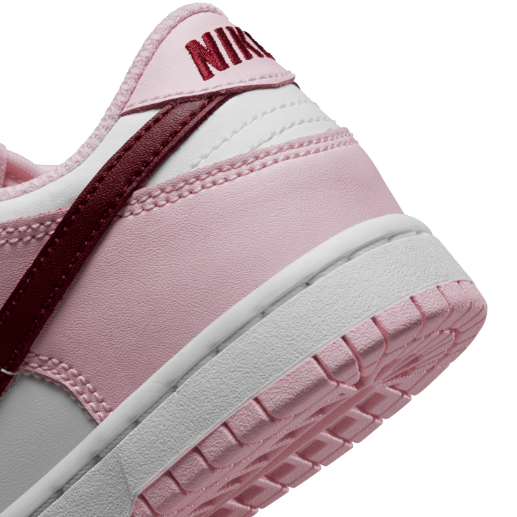 Nike Dunk Low Pink Foam/Dark Beetroot (PS) Angle 5