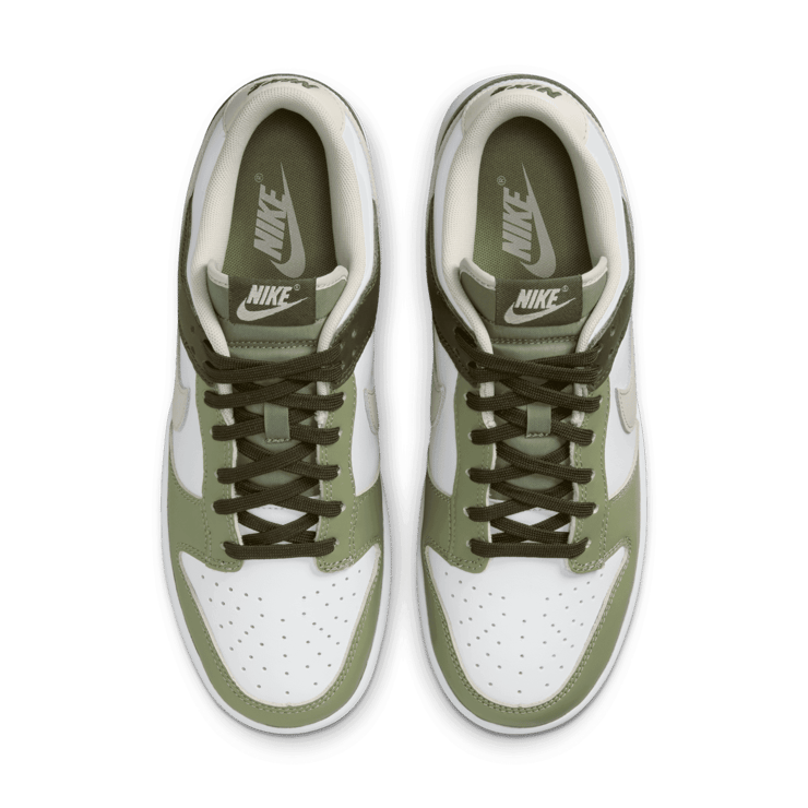 Nike Dunk Low White Oil Green Cargo Khaki Angle 2