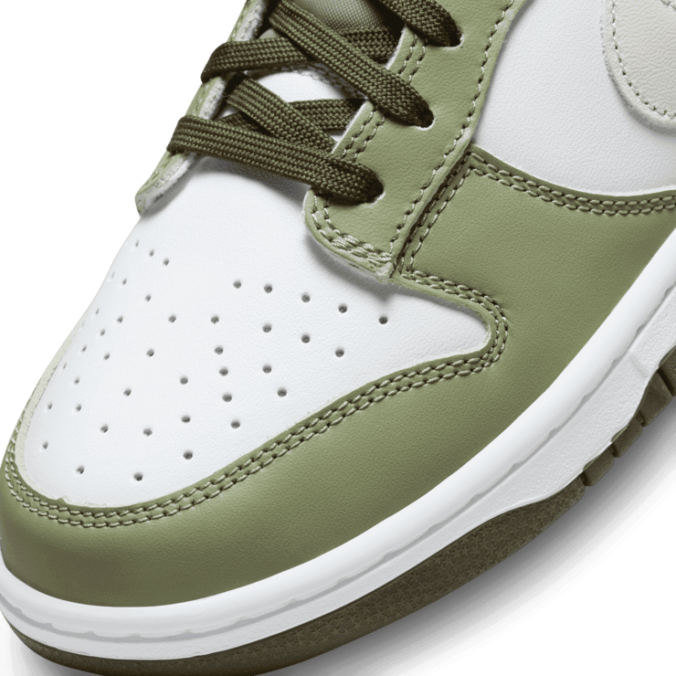Nike Dunk Low White Oil Green Cargo Khaki Angle 5