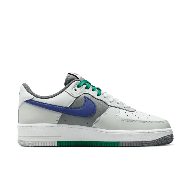 Nike Air Force 1 Low Split Light Silver Deep Royal Blue Angle 1