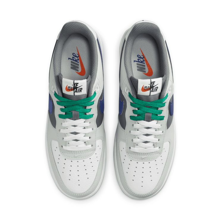 Nike Air Force 1 Low Split Light Silver Deep Royal Blue Angle 2