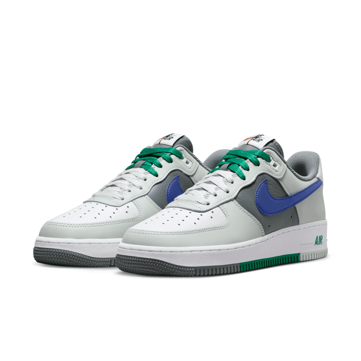 Nike Air Force 1 Low Split Light Silver Deep Royal Blue Angle 3
