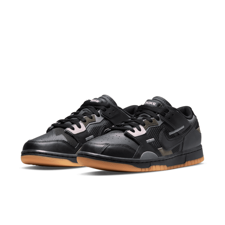 Nike Dunk Low Scrap Black Gum Angle 2