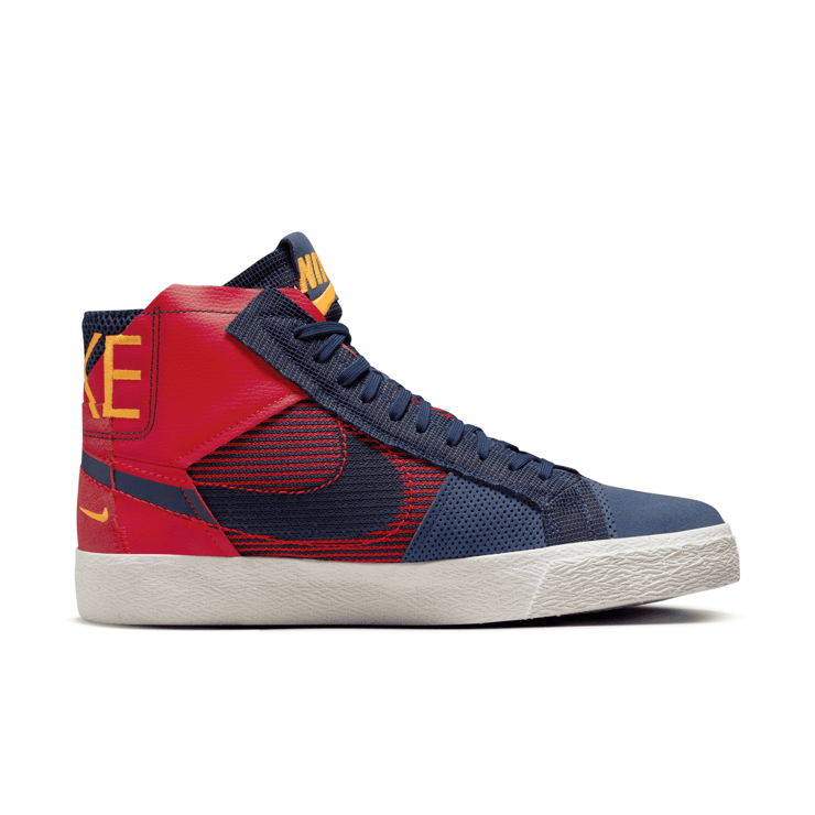 Nike SB Zoom Blazer Mid Premium University Red Midnight Navy Angle 1