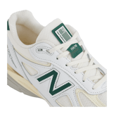 New Balance 990v4 Made in USA by Teddy Santis White Green