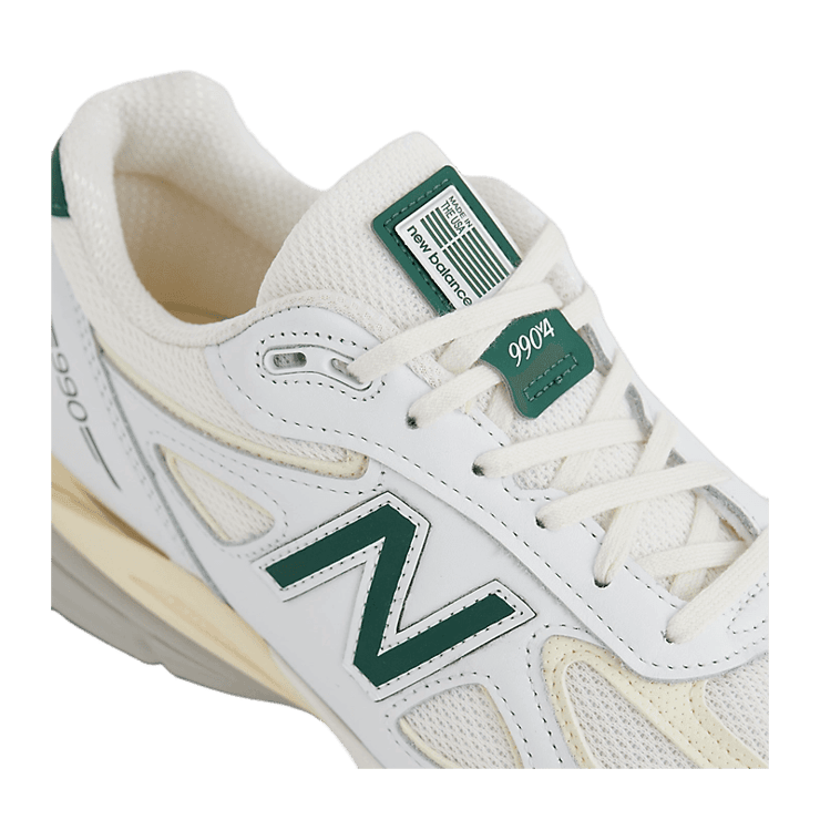 New Balance 990v4 Made in USA by Teddy Santis White Green Angle 4