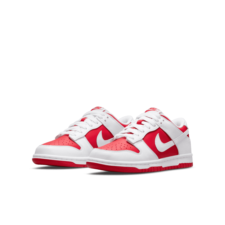 Nike Dunk Low Championship Red (2021) (GS) Angle 2