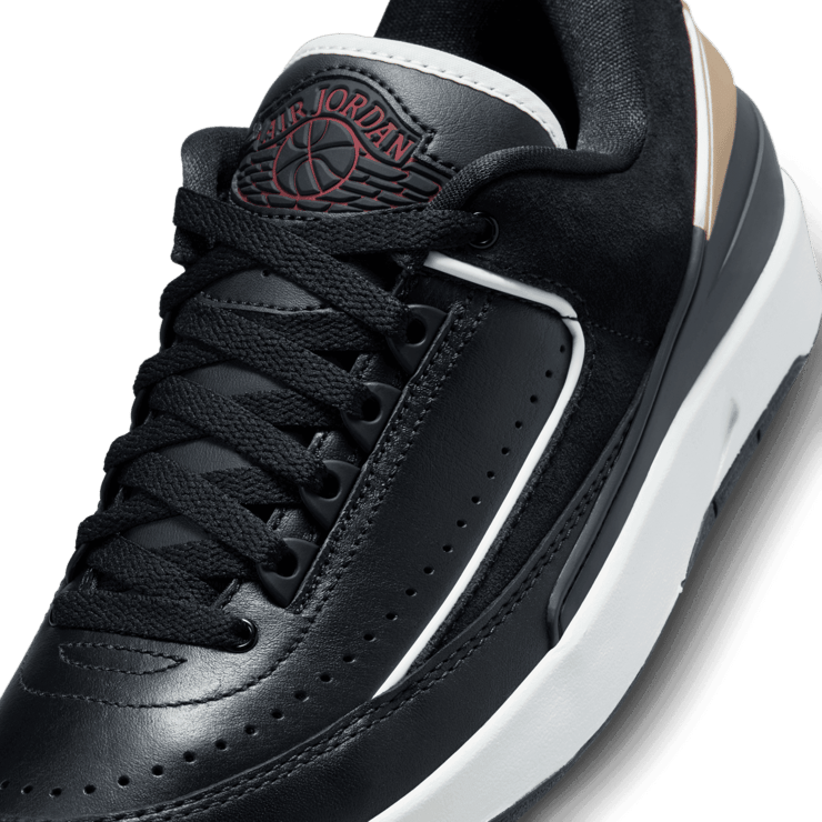 Air Jordan 2 Retro Low Black Varsity Red (W) Angle 4