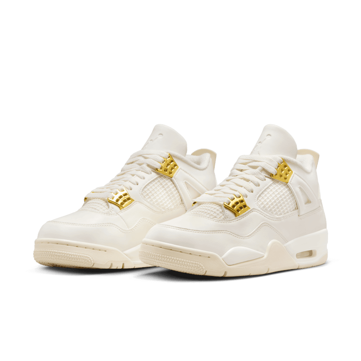 Air Jordan 4 Retro Metallic Gold (W) Angle 2