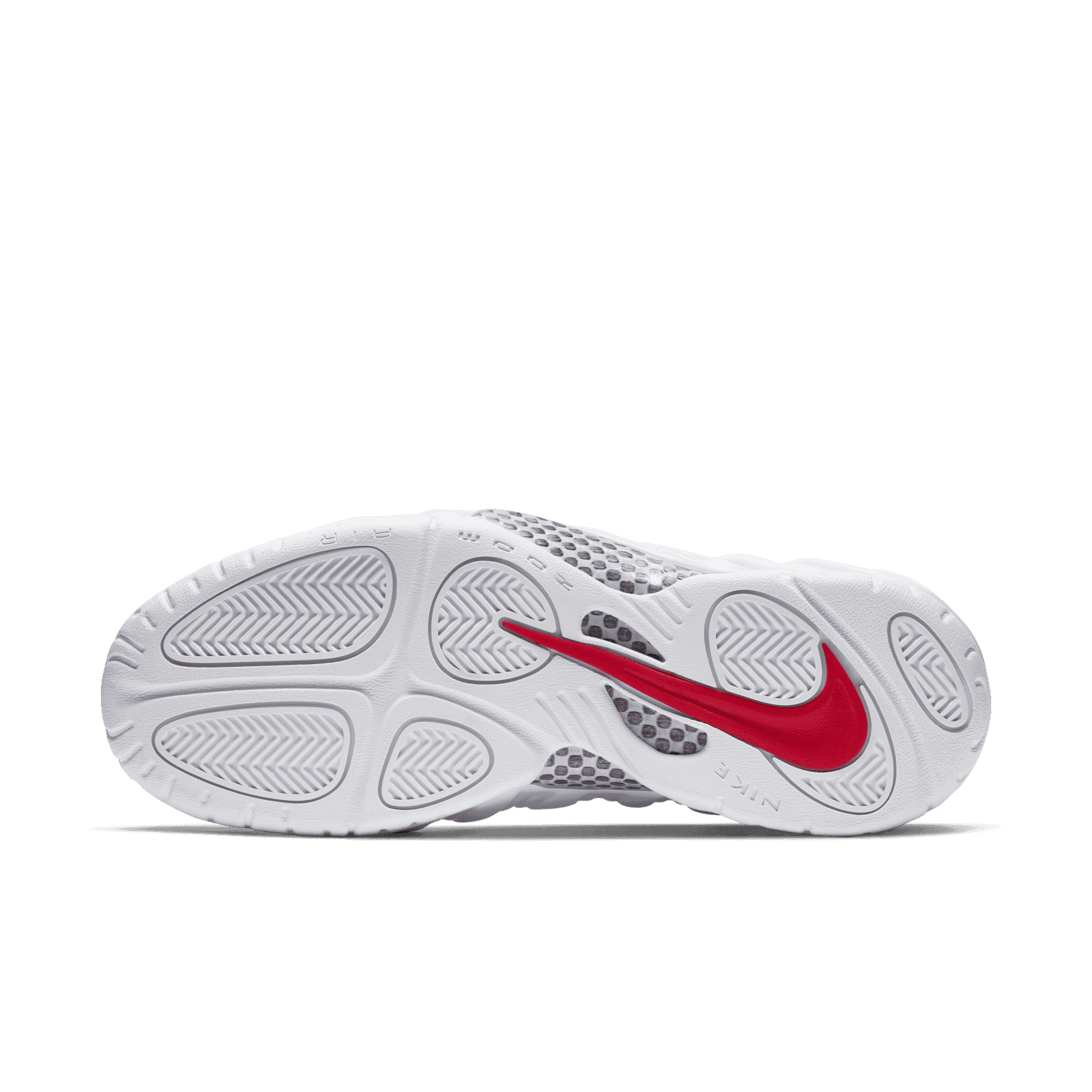 nike air foamposite one white and red