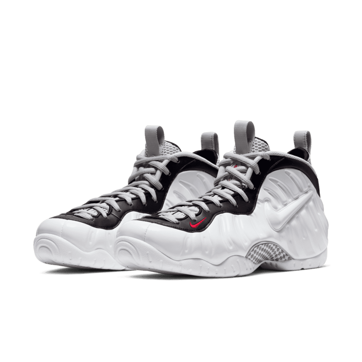 Nike Air Foamposite Pro White Black University Red - 624041-103 Nike Air Foamposite Pro White Black University Red - 624041-103
