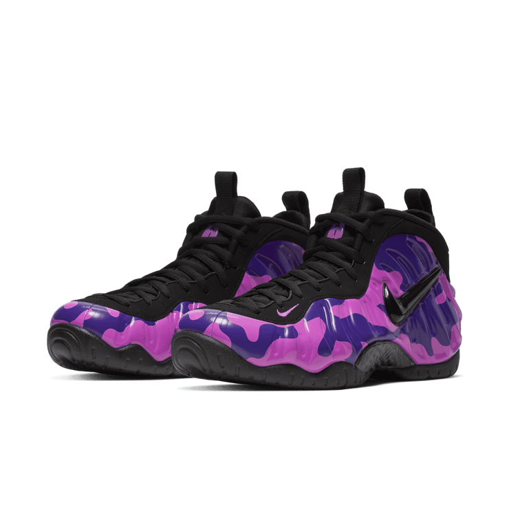 Nike Air Foamposite Pro Purple Camo Angle 2