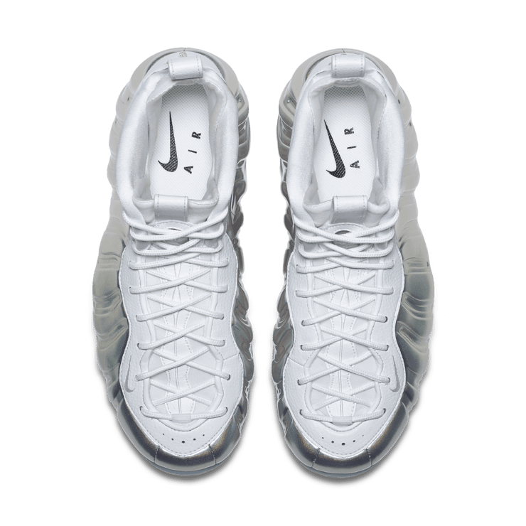Nike Air Foamposite One Chrome White (W) Angle 1