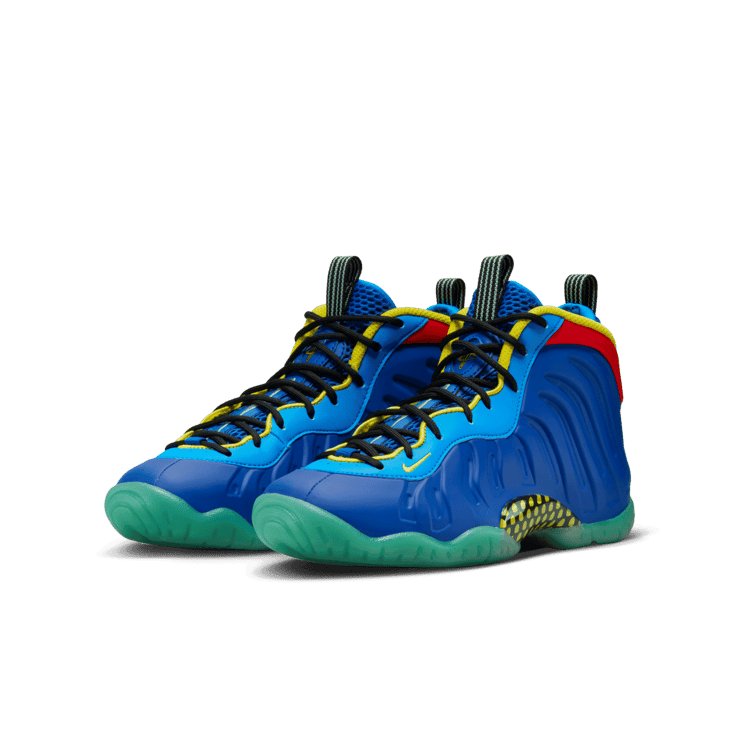 Nike Little Posite One Multi-Color Game Royal (GS) Angle 2