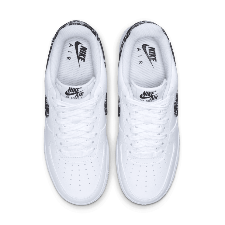 Nike Air Force 1 Low White Black Paisley (W) Angle 1