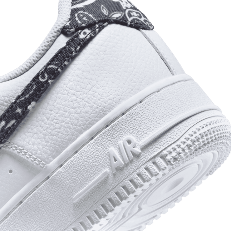 Nike Air Force 1 Low White Black Paisley (W) Angle 5