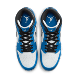 Air Jordan 1 Mid TD Cleat White Black Royal (2023) Angle 1