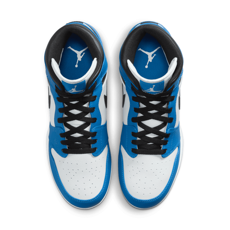 Air Jordan 1 Mid TD Cleat White Black Royal (2023) Angle 1