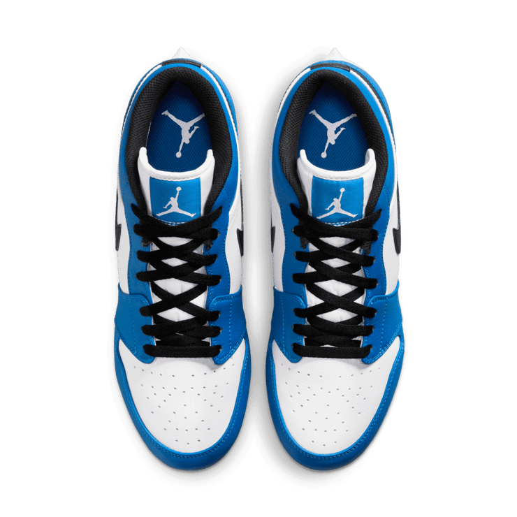 Air Jordan 1 Low TD Cleat White Black Royal (2023) Angle 1