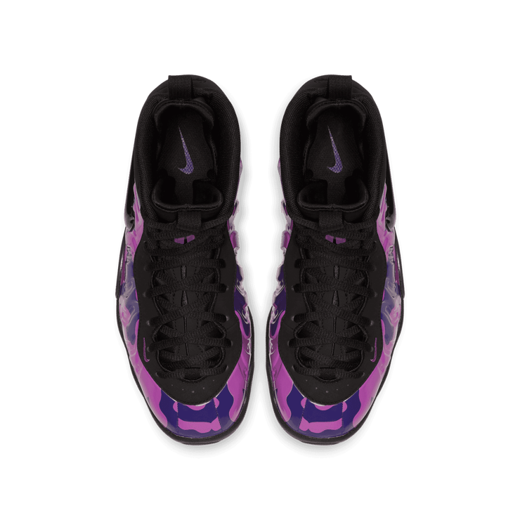 Nike Air Little Posite Pro Purple Camo (GS) Angle 1