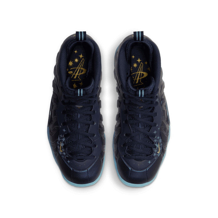 Nike Air Foamposite One Obsidian Metallic Gold (GS) Angle 1