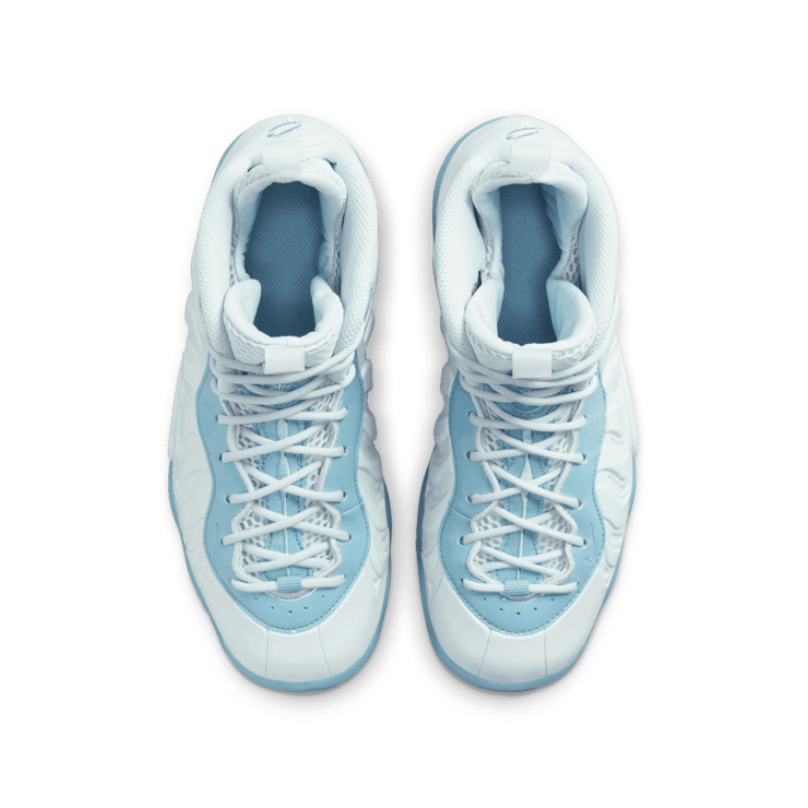 Nike Little Posite One White Aura Worn Blue (GS) Angle 1