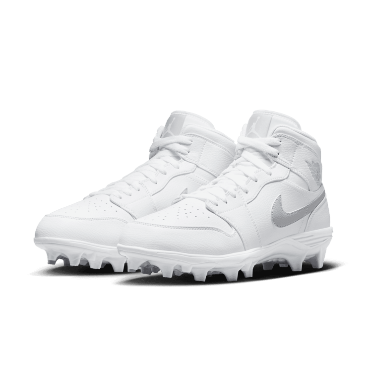 Air Jordan 1 Mid TD Cleat White Fog (2023) Angle 2