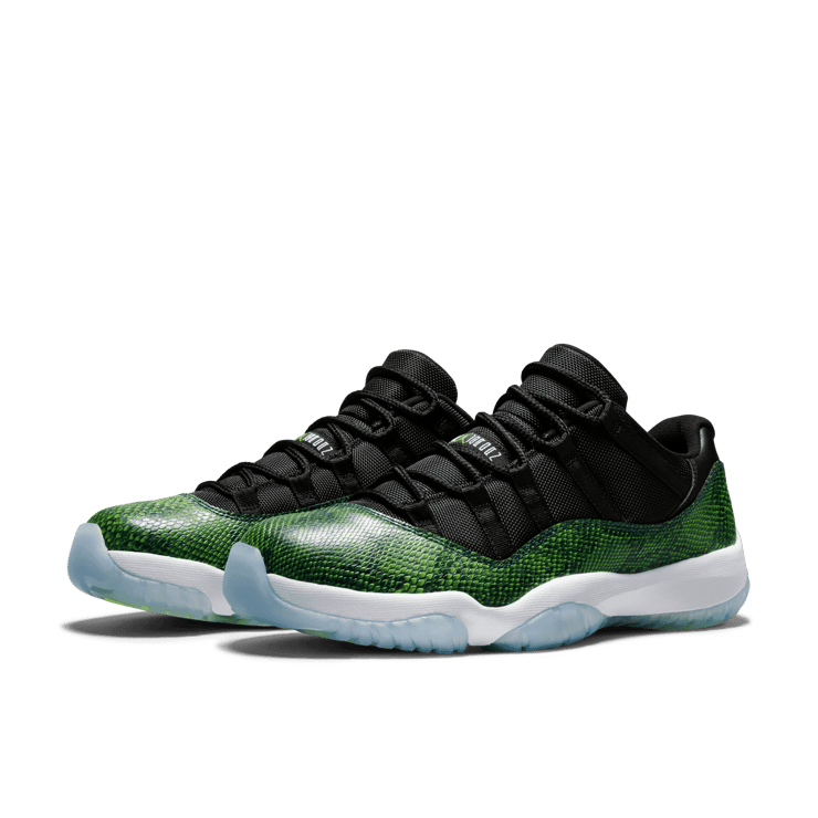 Air Jordan 11 Retro Low Green Snakeskin Angle 2