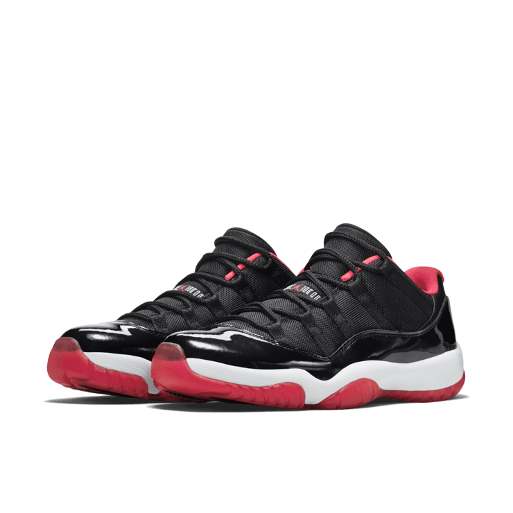 Jordan retro 11 low red and black deals