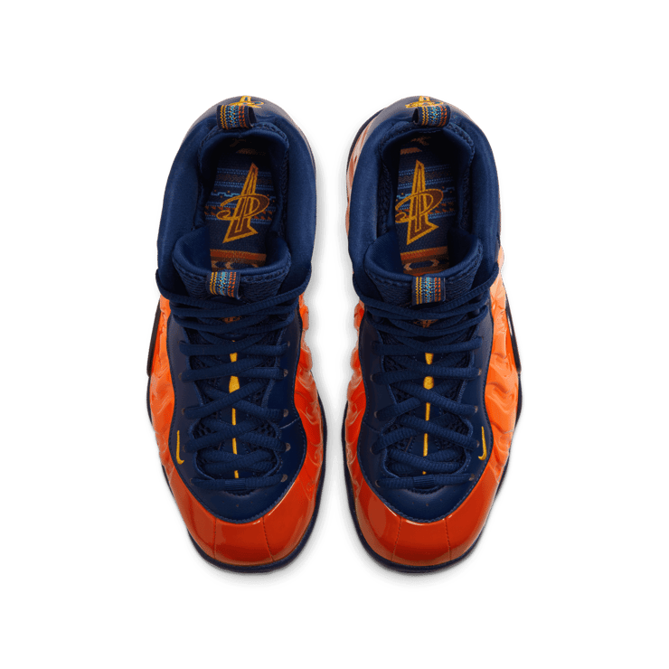 Nike Air Foamposite One Blue Void Rugged Orange (GS) Angle 1