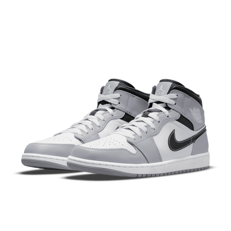 Jordan 1 Mid Light Smoke Grey Anthracite Angle 2