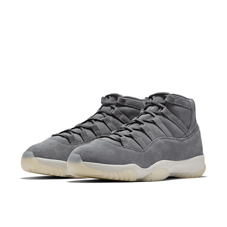 Air Jordan 11 Retro Pinnacle Grey Suede Angle 2