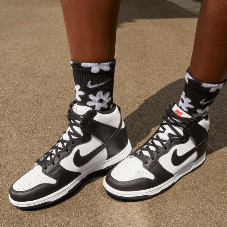 Nike Dunk High Black White (W) Angle 0