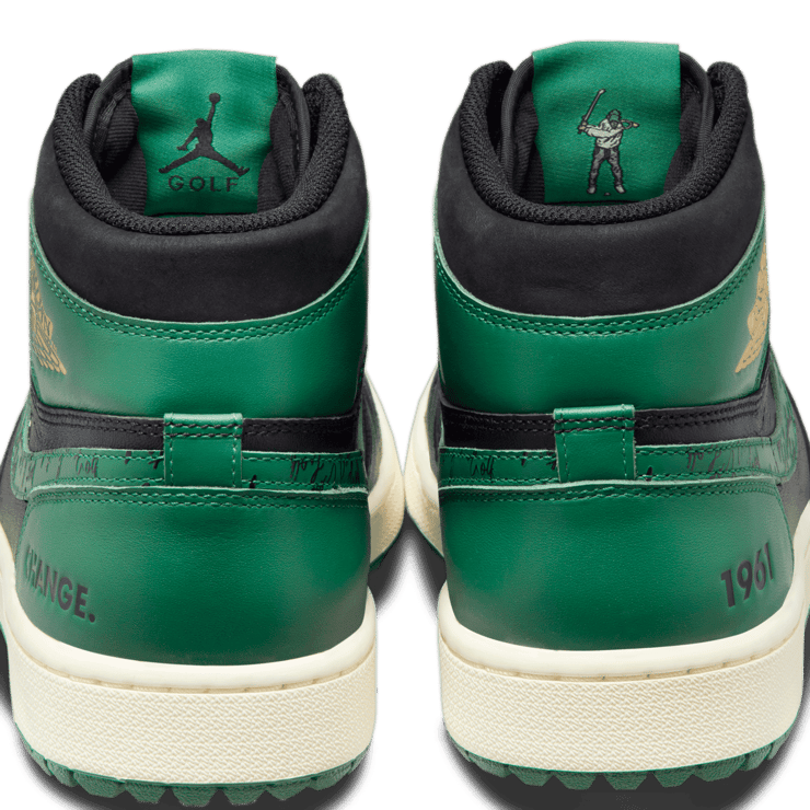 Air Jordan 1 High Eastside Golf 1961 Black Malachite Angle 8