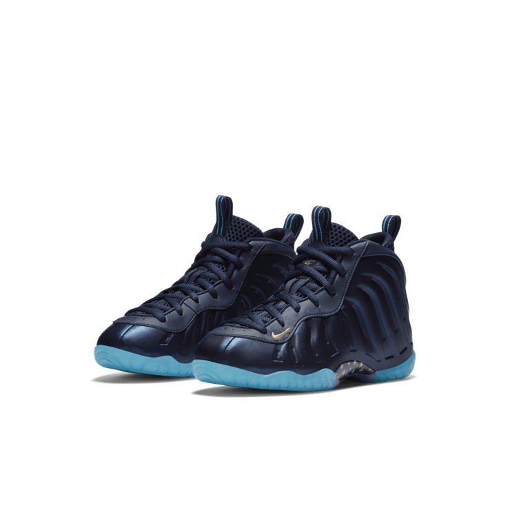 Nike Air Foamposite One Obsidian Metallic Gold (PS) Angle 2